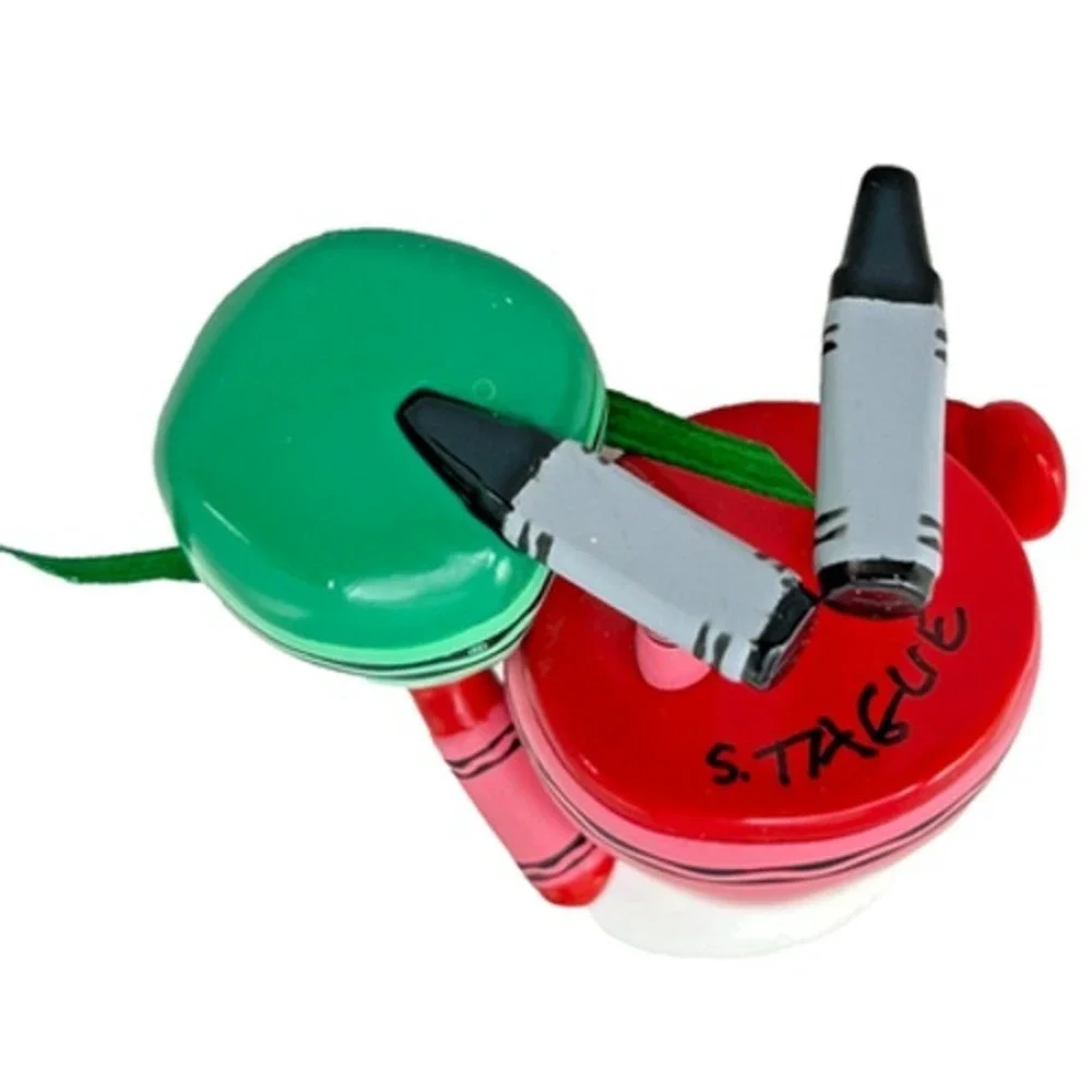 Hallmark COLORFUL SANTA Crayola Crayon 2009 Keepsake‎ Ornament Special Ed Signed
